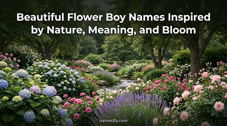 Beautiful Flower Boy Names