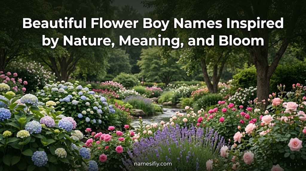 Beautiful Flower Boy Names