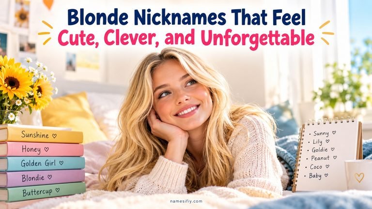 Blonde Nicknames That Feel Cute,