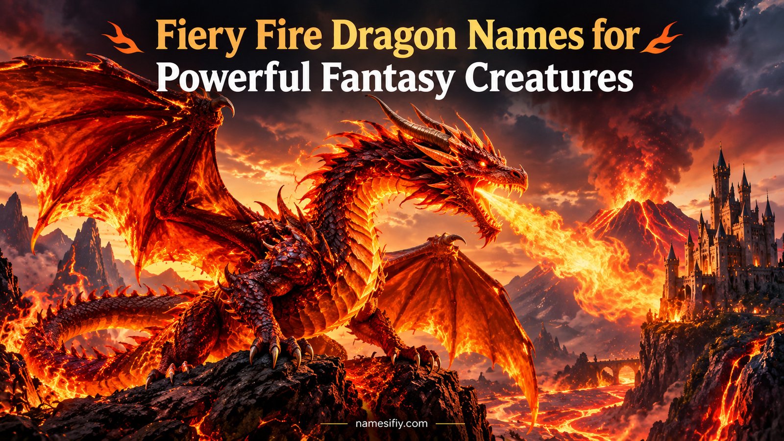 Fiery Fire Dragon Names