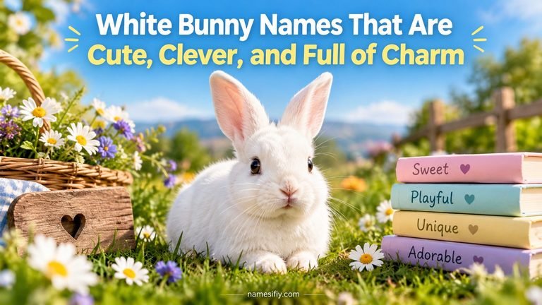 Name Rabeet 150+ White Bunny Names That Are Cute, Clever, and Full of Charm